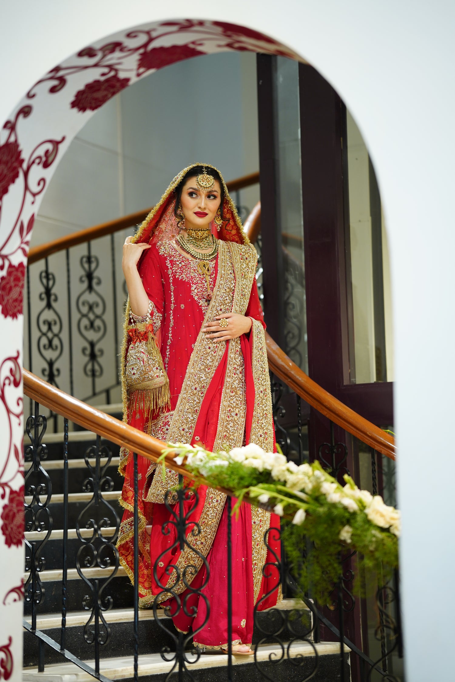 KIRAN LACE KHADA DUPATTA
