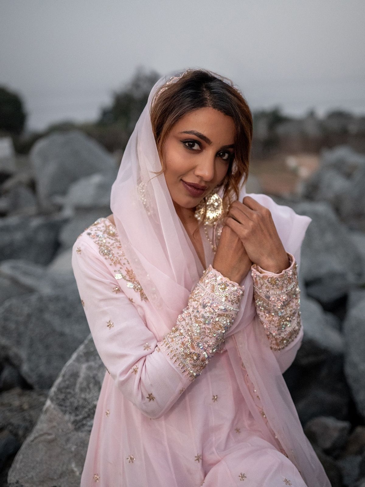 Rose Glow Festive Anarkali