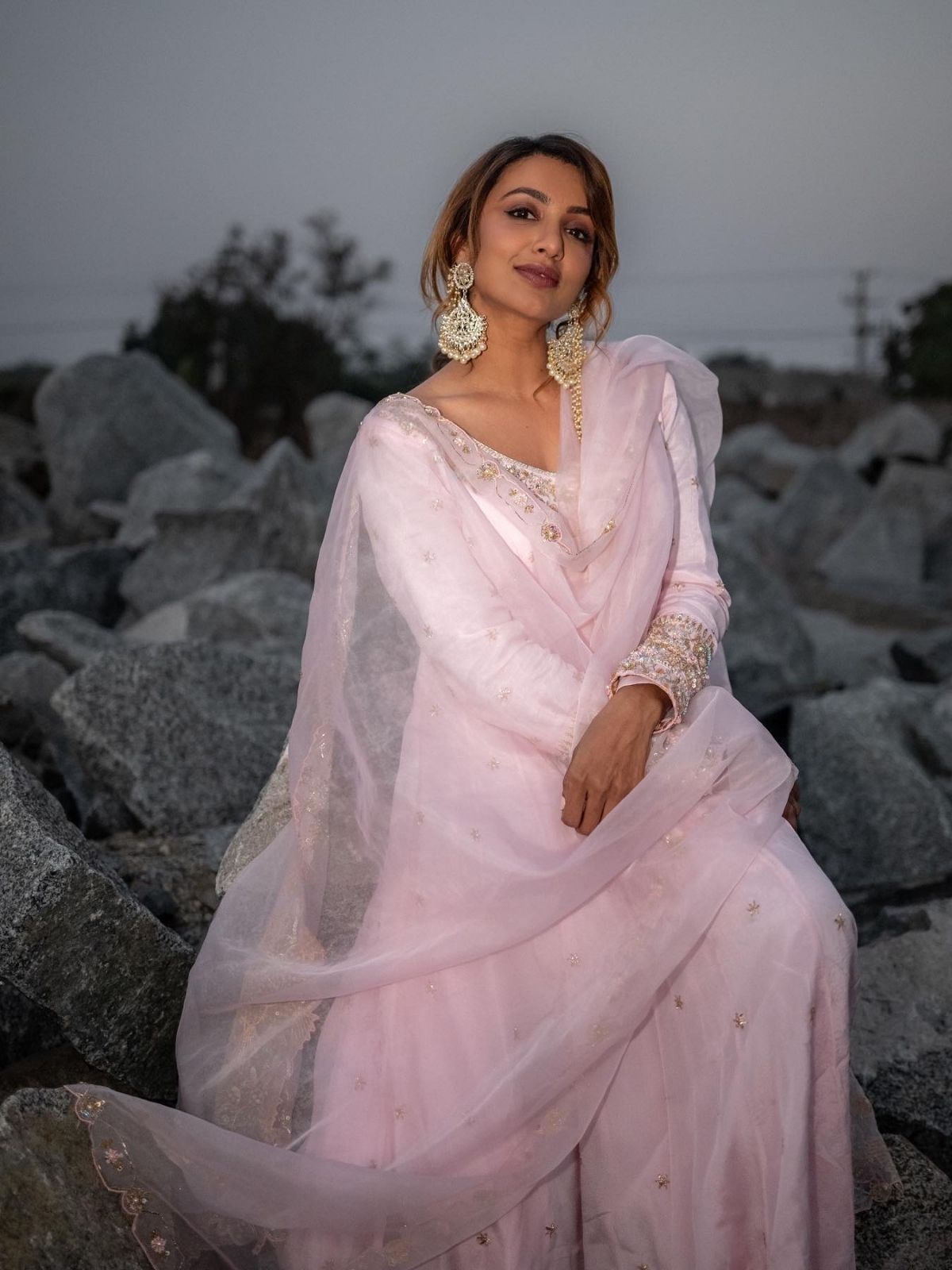 Rose Glow Festive Anarkali