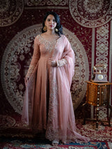 Mocha Glow Festive Anarkali