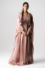 Elegant Blush Pink Maxi Gown