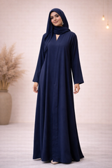 Elegant Navy Blue Abaya
